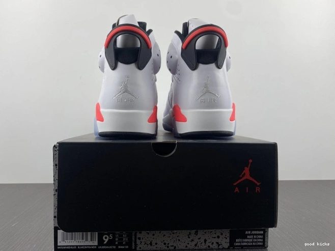 Rep 384664-123 White Infrared Jordan (2014) Retro 6 0708